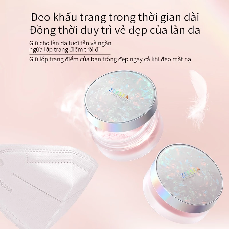Phấn phủ Lemora Skin kiềm dầu chống thấm nước lâu trôi mềm mịn nhẹ nhàng - Ảnh 5